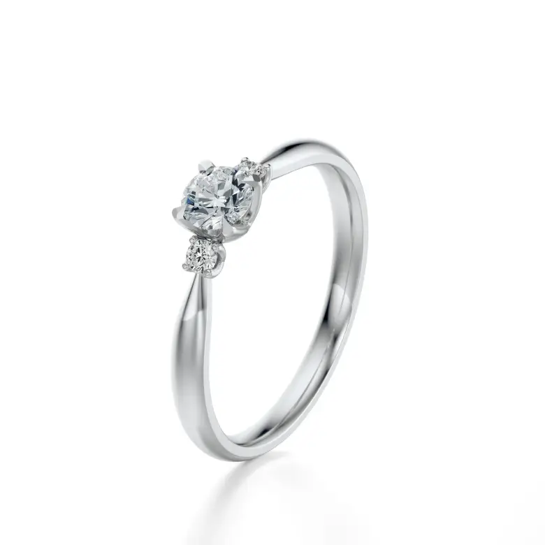 Pierścionek białe złoto z diamentami AJPZ_129